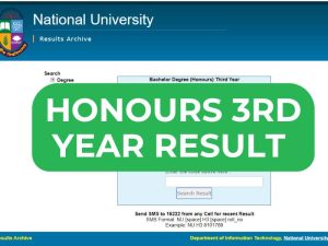 Honours 3rd Year Result 2025